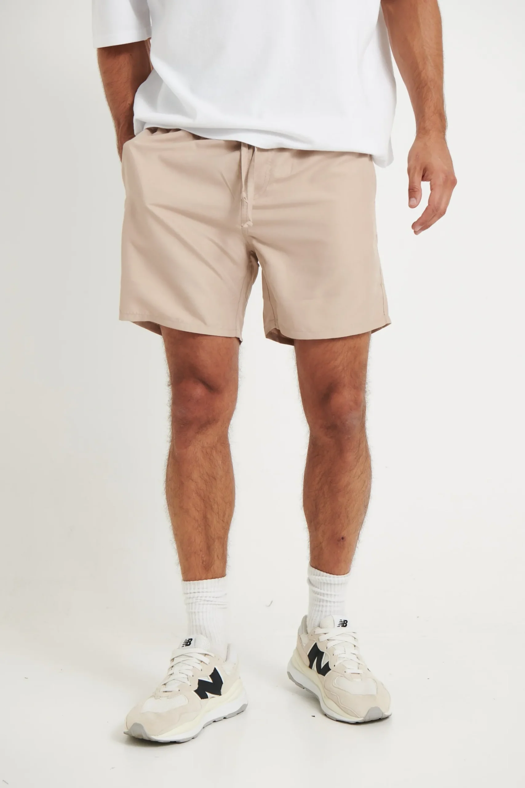 Shorts>Sampson and Taylor Ben Mesh Line Short Sand - Sale