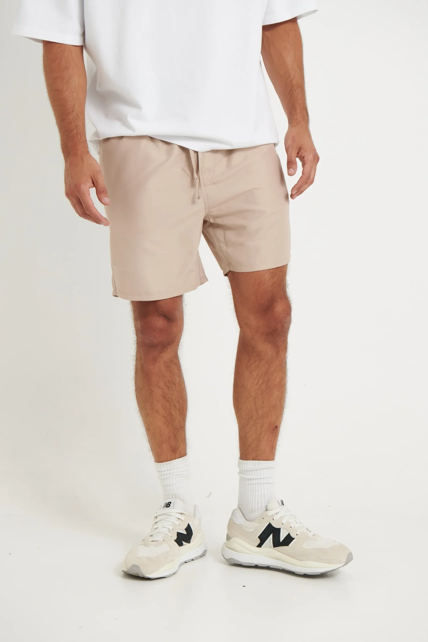 Shorts>Sampson and Taylor Ben Mesh Line Short Sand - Sale