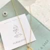 Accessories>Angels Whisper Birthstone 18K Gold Plated Necklace - December