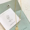 Accessories>Angels Whisper Birthstone 18K Gold Plated Necklace - April