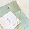 Accessories>Angels Whisper Birthstone 18K Gold Plated Necklace - September