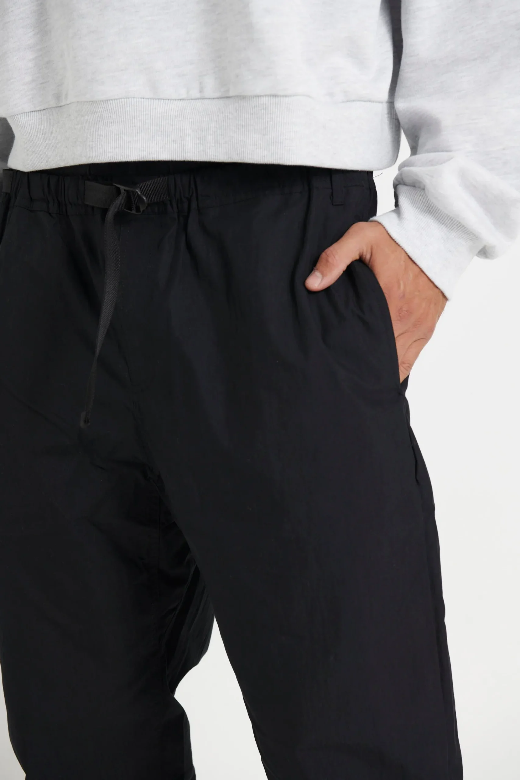 Pants>Sampson and Taylor Charlie Baggy Nylon Pant Black