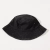 Headwear>Label Levverage Denim Bucket Hat Black