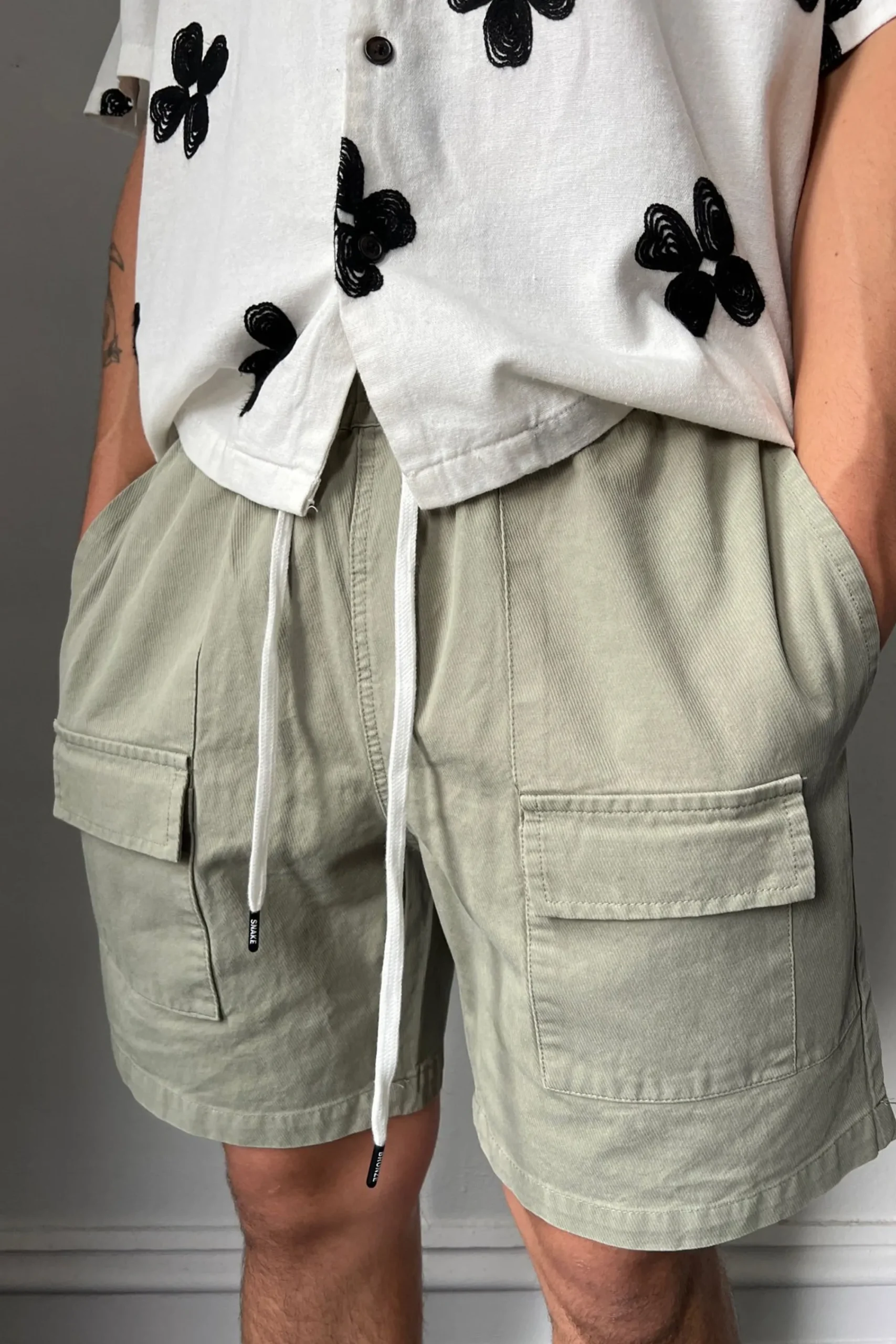 Shorts>Sampson and Taylor Drop 1 Premium Structured Short Olive