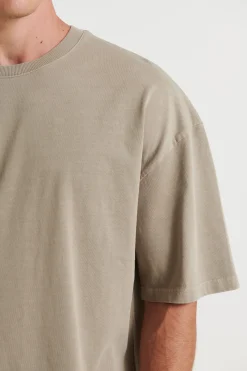 Tees>Sampson and Taylor Joel Heavyweight Box Tee Stone