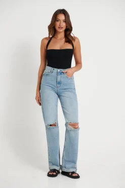 Bodysuits>Bayse Karlita Bodysuit Black
