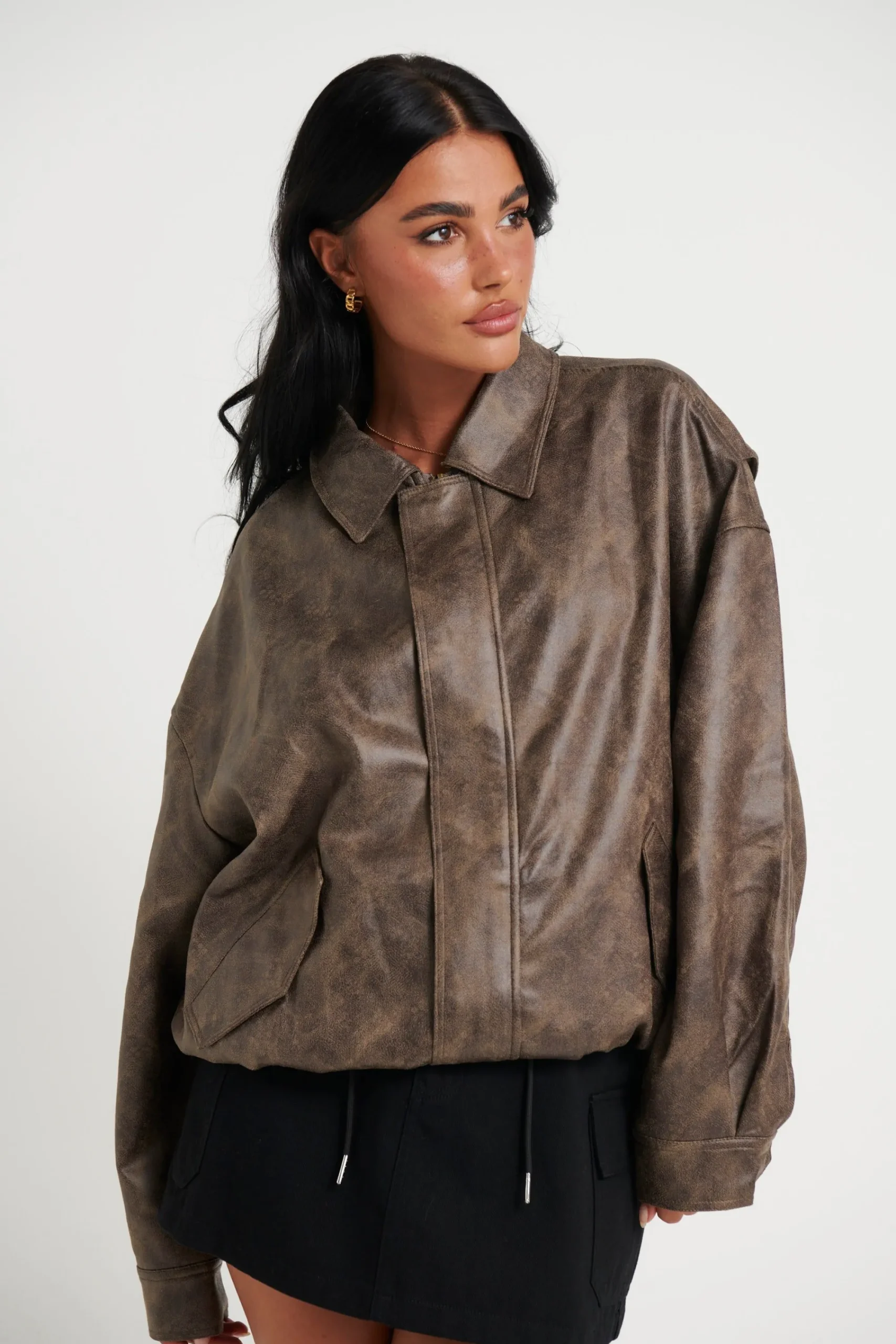 Jackets & Blazers>Lioness Kenny Bomber Chocolate
