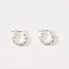 Accessories>Angel Whispers Leila Hoop Earring Silver