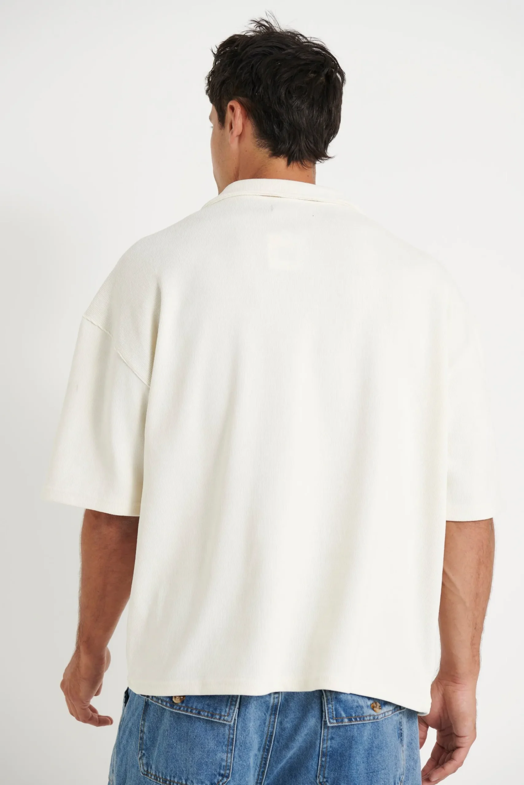 Shirts>Sampson and Taylor Neil Soft Cord Polo White