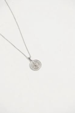 Accessories>Angel Whispers Nth Compass Necklace Silver