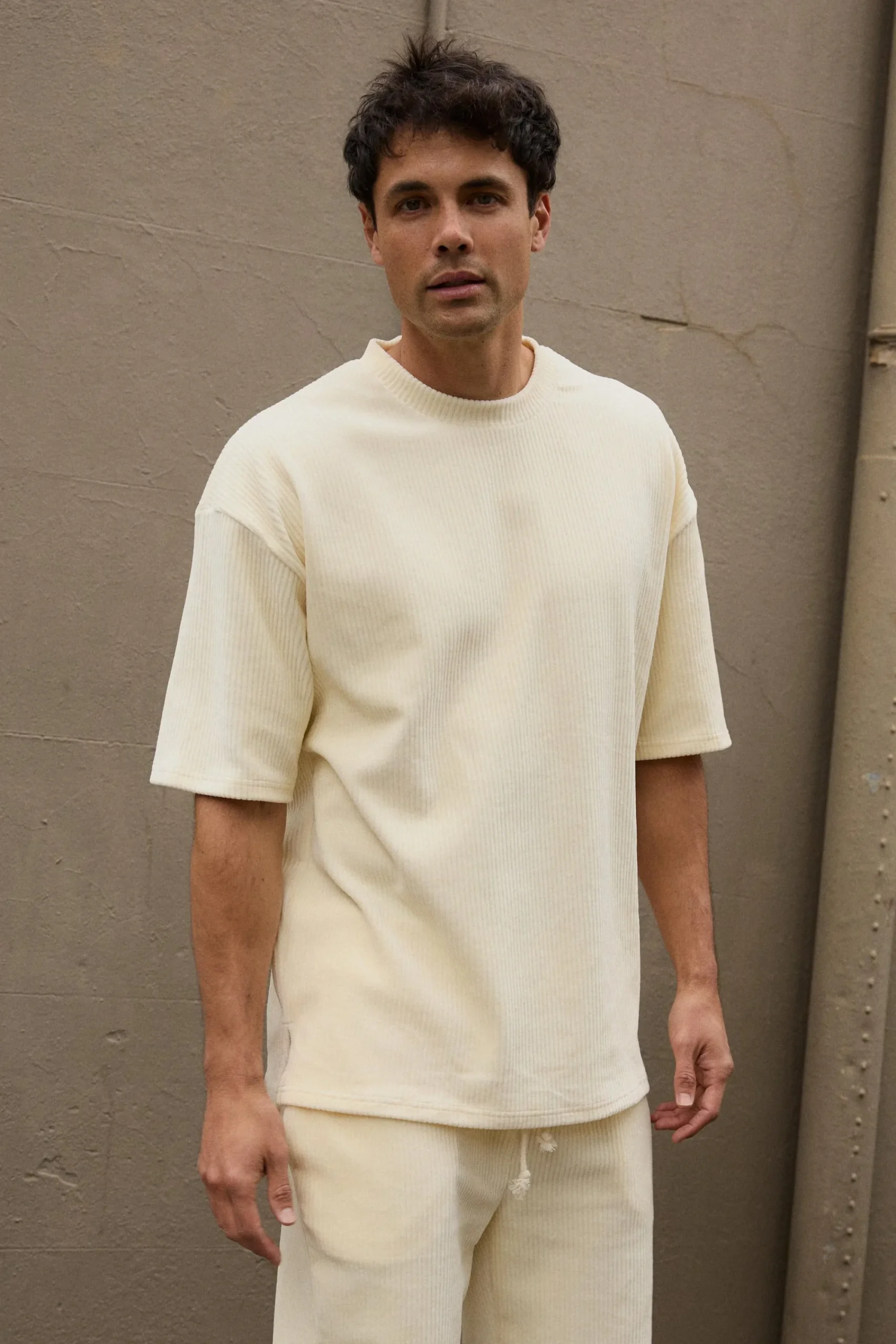 Tees>NTH Ribbed Cord Tee Ivory