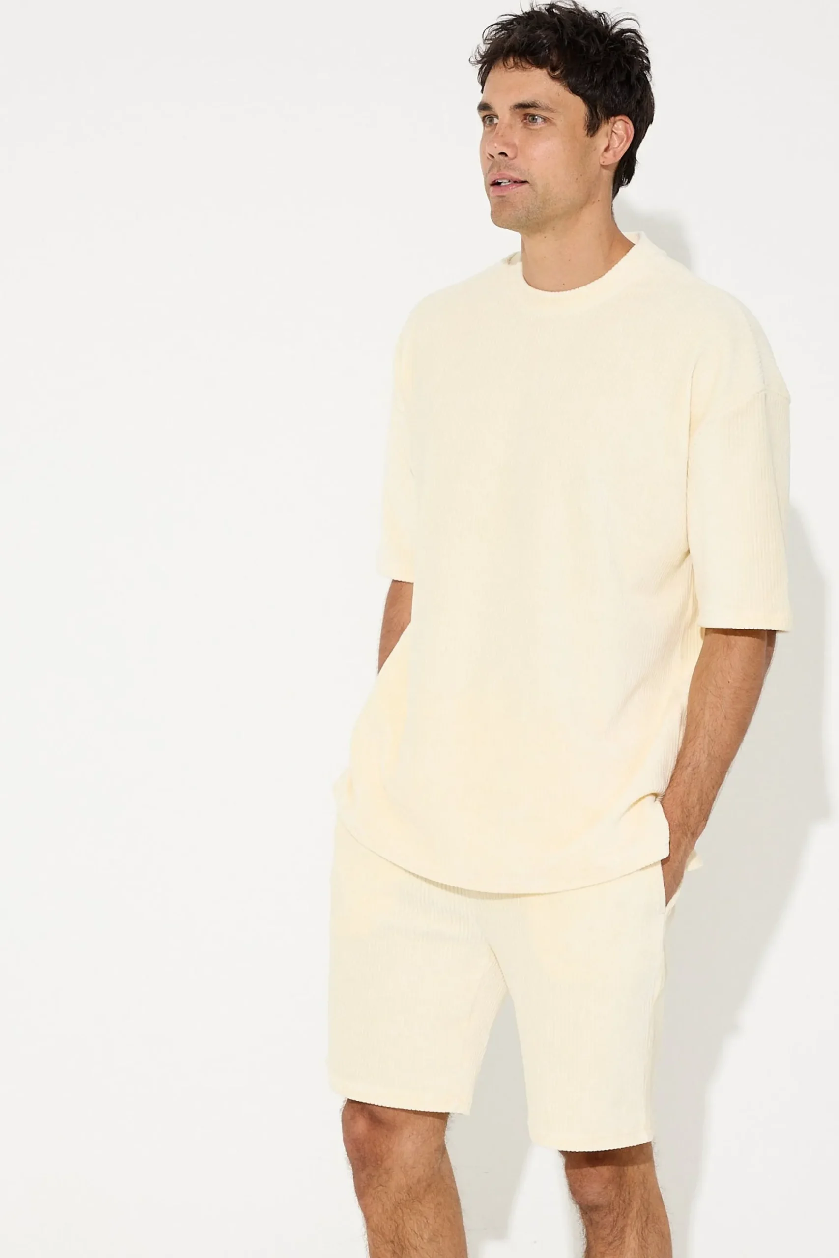 Tees>NTH Ribbed Cord Tee Ivory