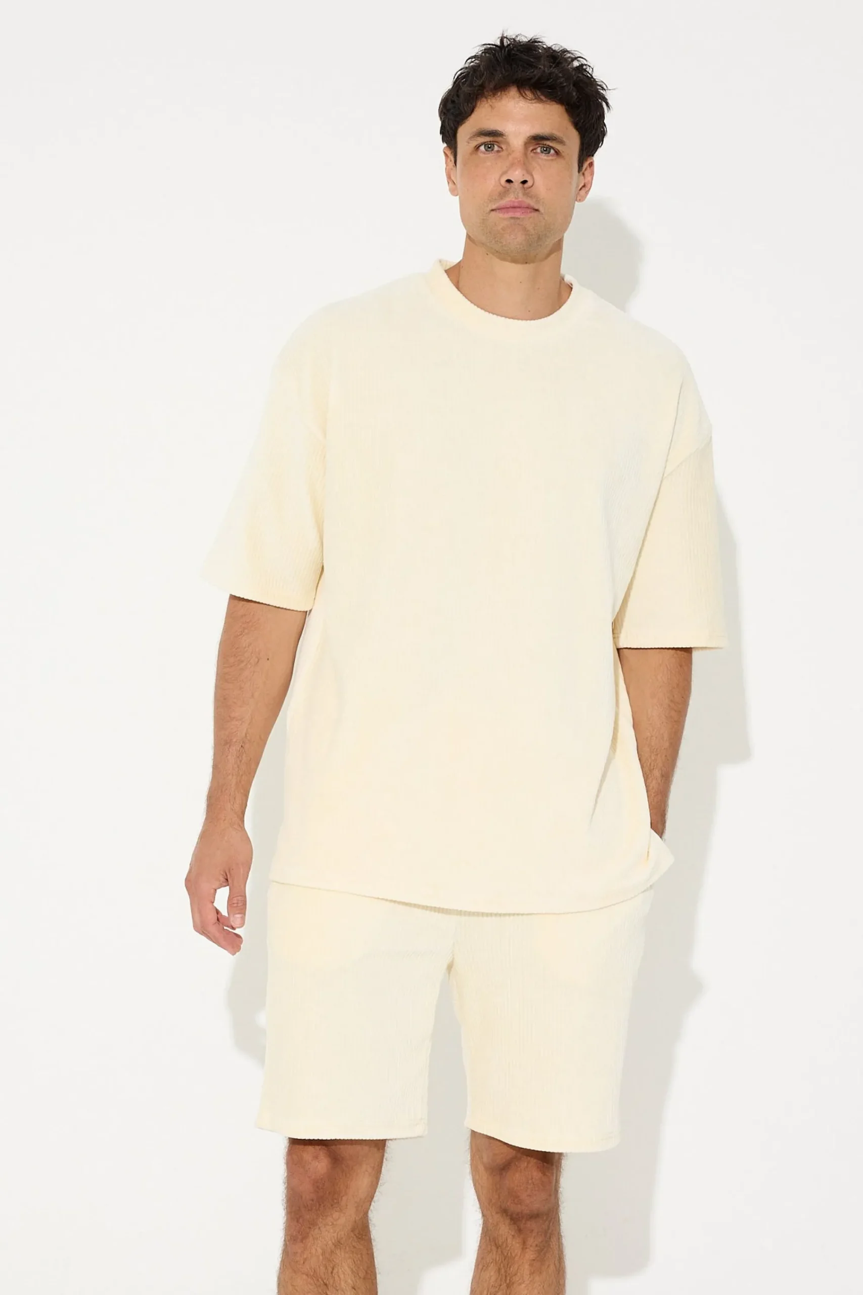 Tees>NTH Ribbed Cord Tee Ivory