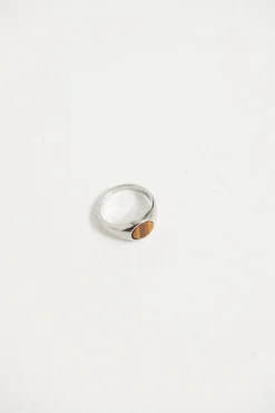 Accessories>Angels Whispers Nth Signet Ring Brown/Silver