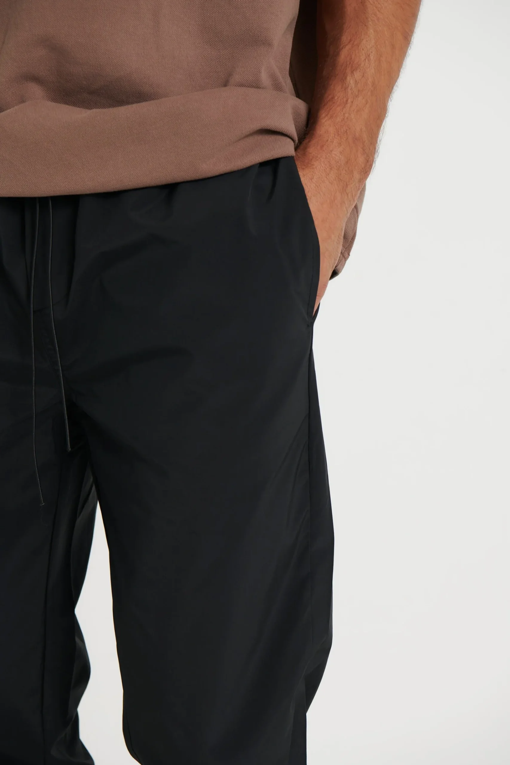 Pants>Sampson and Taylor Parachute Jogger Black - Final Sale