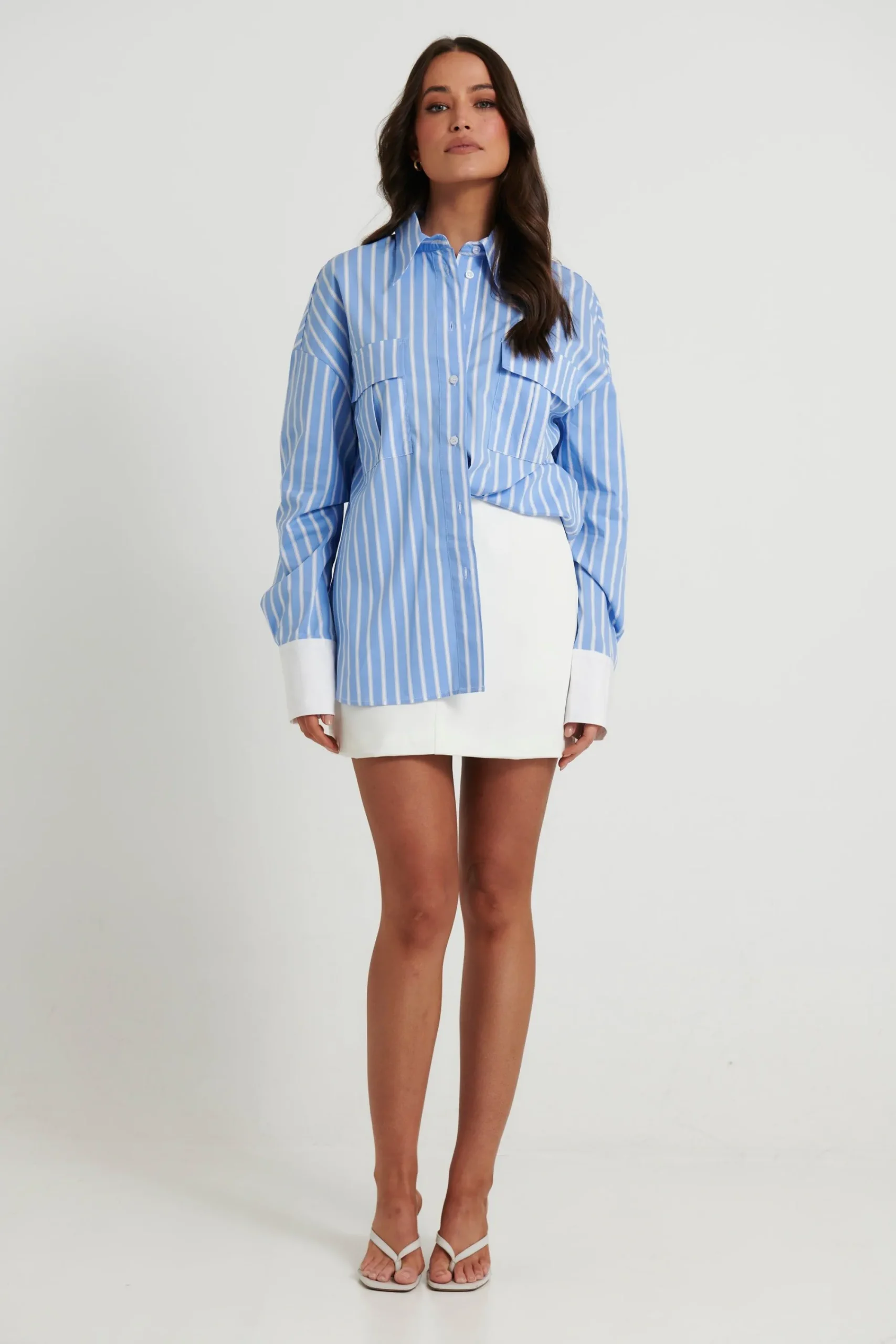 Shirts>Four Fashion Ryan Shirt Blue Stripe