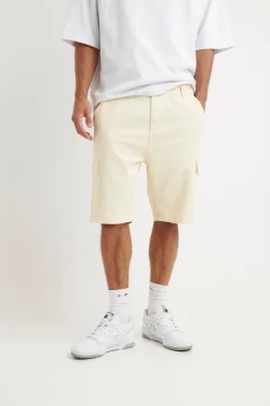 Shorts>Sampson and Taylor Ryder Baggy Short Ivory - Final Sale