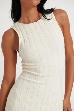 Dresses>Alive Girl Sev Midi Dress Buttermilk