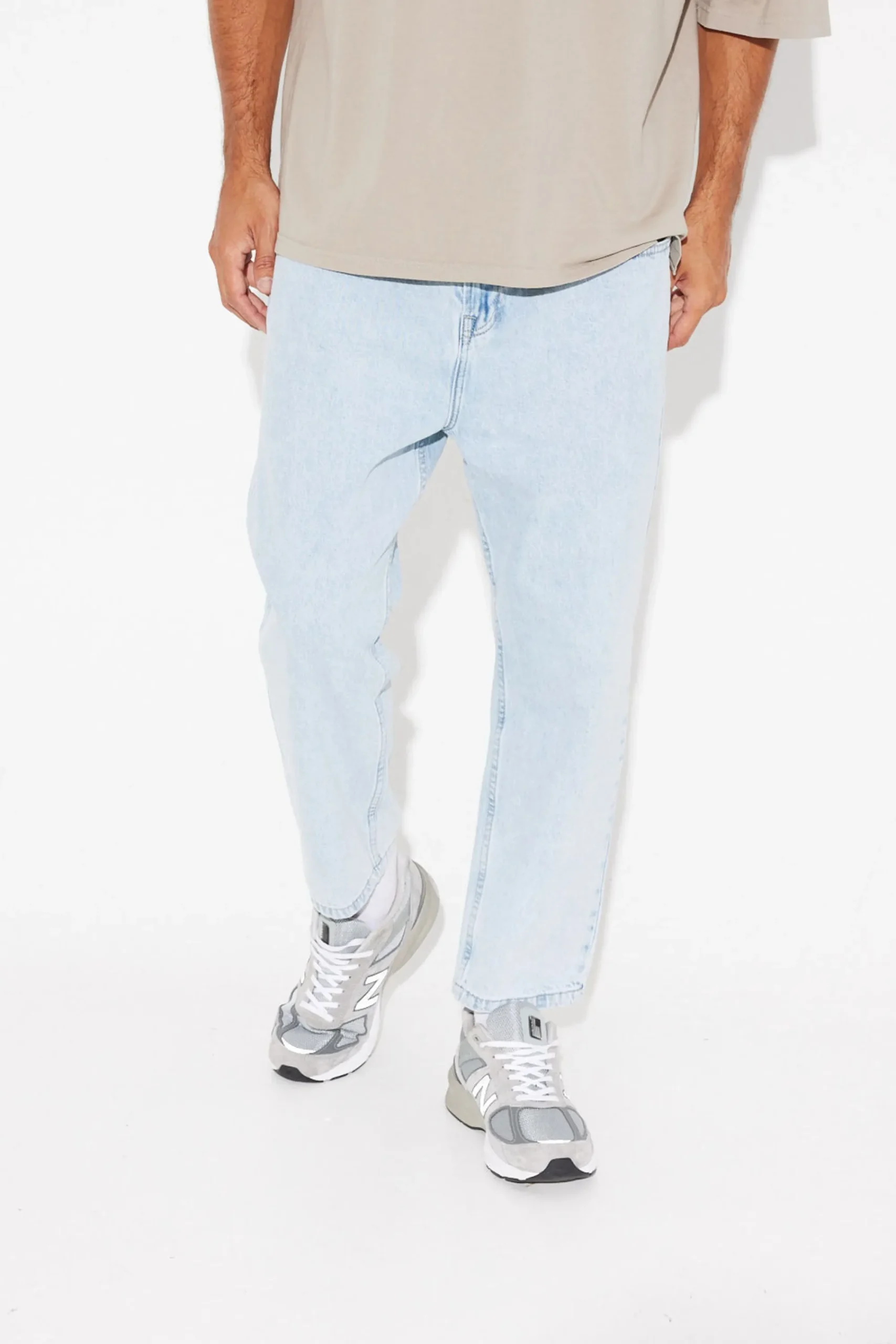 Denim>Sampson and Taylor Sonny Loose Straight Jean Light Blue