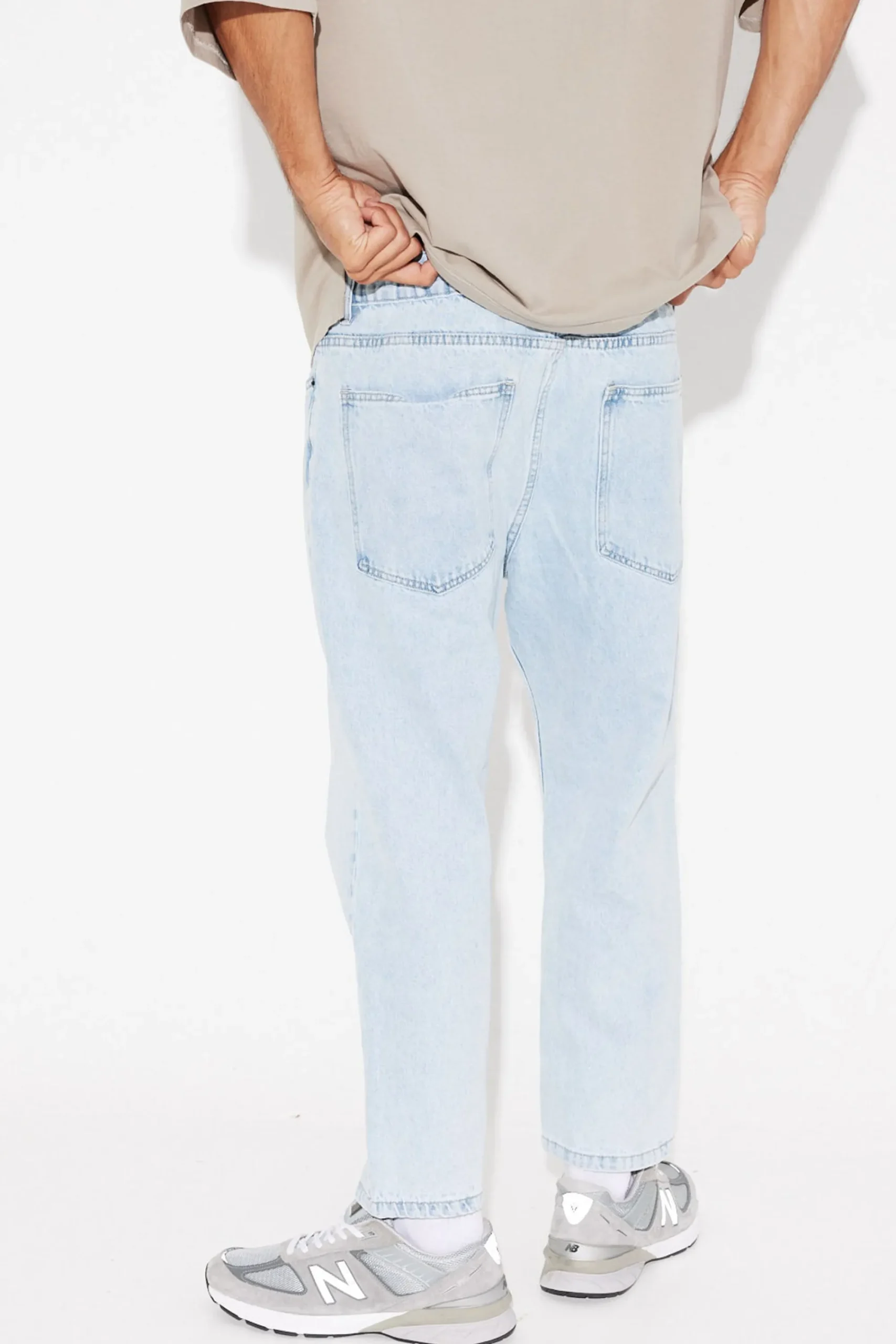 Denim>Sampson and Taylor Sonny Loose Straight Jean Light Blue
