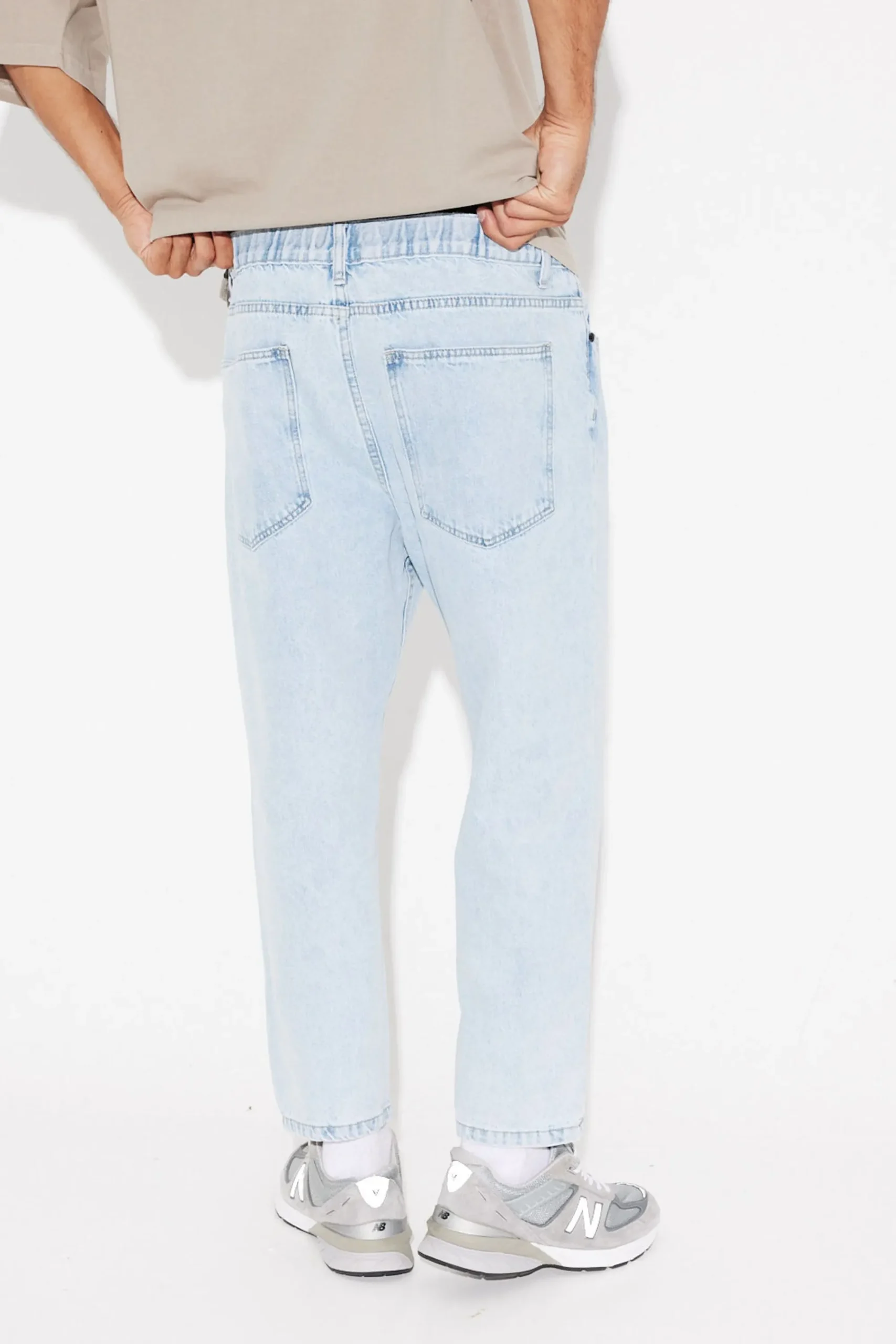 Denim>Sampson and Taylor Sonny Loose Straight Jean Light Blue
