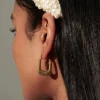 Accessories>Angels Whisper Swirl Coil Gold Plated Earrings