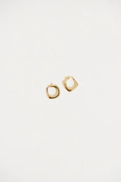 Accessories>Angels Whisper True Square Earrings Gold