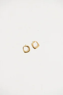 Accessories>Angels Whisper True Square Earrings Gold
